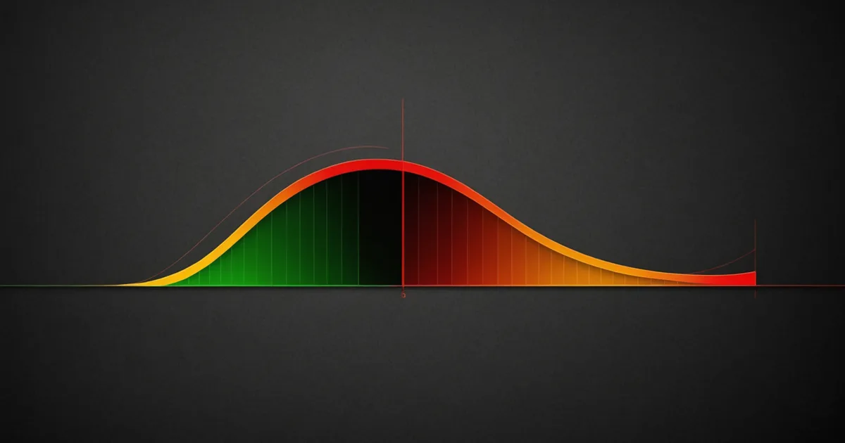 Abstract visualization of risk score threshold calibration